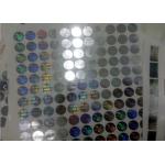 PET Security Hologram Sticker / Anti Counterfeit Label With Serial Number Codes