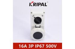 China IP67 16A 3P IEC Industrial Power Socket With Mechanical Interlock supplier