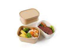 China Disposable OEM ODM Take Away Bowl Rectangle Microwavable For Salad Snack supplier