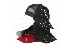 China Sublimation Printed Trucker Caps , Plastic Snapback Trucker Cap Curved Brim supplier