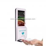 Hospital Full Hd Display 21.5 Inch Liquid spray Hand washing Sanitizer dispenser Digital Signage LCD screen for sale