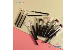China 22pcs Black Makeup Brushes Set With Powder Blush Foundation Eyeshadow supplier