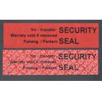 Red 56um 1mil Matte Non Transfer Tamper Evident Label For VOID