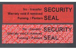 China Red 56um 1mil Matte Non Transfer Tamper Evident Label For VOID supplier