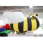 Yellow 210D Oxford Inflatable Bee Cartoon For Exhibition Display Props for sale
