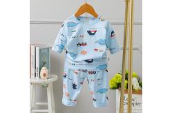 China 140cm Height Kids Pyjama Set Q Version Spring Cartoon Pajamas Set 5% Spandex supplier