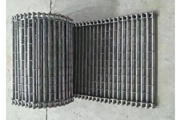 Deep Frying Machine Eye Link Conveyor Belt Stable Surface Wear Resistance