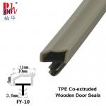 High Resilience Wooden Door Seal Strips Door Weatherstripings Gray Oak Color 10*6mm for sale
