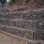 Al Zinc Caoted 3.05mm Galvanized Gabion Baskets Hexagonal 80x100mm 4x1x1m for sale