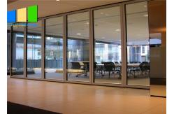 China Hot Sale Folding Office Glass Partition Door Sliding Partition Wall supplier
