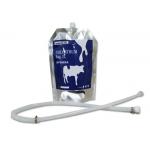 4L Aluminum Foil / Silicone Calf Colostrum Bags With Spout Tube for sale