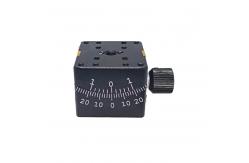 China Small Miniature Goniometer Table 25mm X 25mm With Worm Gear supplier