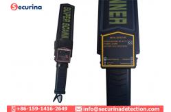 China Adjustable Sensitivity Hand Wand Metal Detector Portable 9V Battery Operated supplier