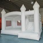Commercial Party White Bounce House Slide Combo Inflatable Bouncer PVC Jumping Bouncy Castle for sale