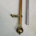 European Style 0.35mm 16mm Steel Pipe Curtain Rods for sale