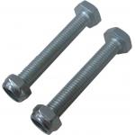 M8 X 60 Pallet Rack Hardware Set For Connect Steel Wire Mesh Panels Zinc Plated for sale