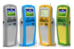 China Free Standing Touch Screen Hotel Lobby Kiosk With Telephone supplier