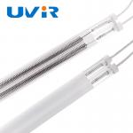Medium Wave Coating White Halogen Infrared Heating Radiators Double Tube for sale