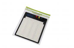 China Round Holes Solderless Breadboard With Black Aluminum Plate ABS Plastic Material supplier
