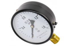 China CCC Y100 Radial Pressure Gauge 100mm Copper Joint Iron Shell M20*1.5 supplier