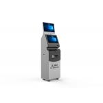 Multi Touch Screen Cash Payment Kiosk Wall Mounted With Encrypting Pin Pad for sale