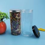 Wide Mouth Alu PET 1250ml Round Plastic Containers For Candy for sale