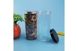 China Wide Mouth Alu PET 1250ml Round Plastic Containers For Candy supplier