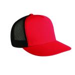 Black And White Foam Plain 5 Panel Trucker Cap Nylon Material Lightweight