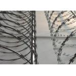 Stainless Steel Security Anti Climb Blade Barbed Prison concertina razor wire for sale