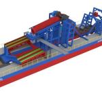 100m3/h Capacity Chain Bucket Dredger For Gold Mining for sale