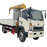High Performance SHACMAN SINOTRUK 4x2 6x4 6 Ton Construction Telescopic Boom Truck Mounted Crane Light Duty Crane for sale