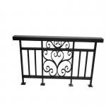 Customized Protective Aluminum Rail For Balustrades Handrails In Modern Black for sale