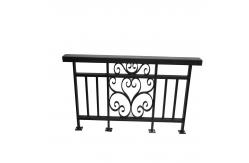 China Customized Protective Aluminum Rail For Balustrades Handrails In Modern Black supplier