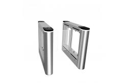 China High Safety Glass Swing Turnstile Barrier Facial Recognition Fingerprint Access Control supplier