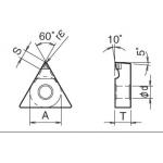 TNMM CNC Lathe Tool Inserts Diamond PCD Inserts With Super Hard Hardness