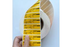 China Custom Text Image Adhesive Printing Label Stickers Waterproof Vinyl Sticker Roll supplier