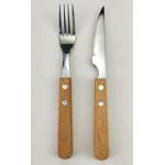 Wooden Handle Stainless Steel Steak Knife Set for sale