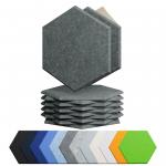 DIY Hexagon Polyester Fiber Acoustic Panel Wall Decoration for sale