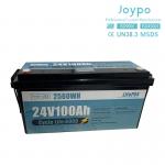 Smart BMS Long Life 24V 100Ah Lithium Ion Battery RV Camper Lifepo4 Battery Pack for sale