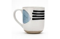 China Round Colorful Hand Painting Ceramic Coffee Mug Cup supplier
