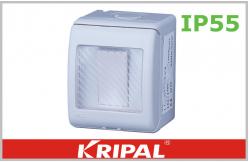 China IP55 Double Throw Weatherproof Switch Socket Single Pole / Two Way supplier