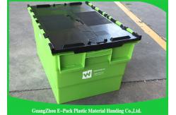 China Transportation Turnover Box / Industrial Storage Containers with Plastic Attached Lid supplier