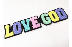 China Varsity Jacket Letterman Patches / Felt Background Chenille Letter Patches supplier