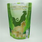 Resealable Plastic Pouches Packaging , Zipper Pet Food Bag For Animal Supplement for sale
