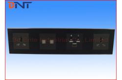 China Intelligent Media Hub , Brushed Aluminum Alloy Mutimedia Wall Socket supplier