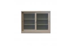 China Metal Sliding Glass Door File Cabinet KD Structure Lockable supplier