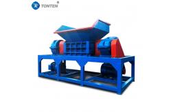 China Waste Tire Clothes Shredder Garbage Plastic Double Shaft Shredder supplier