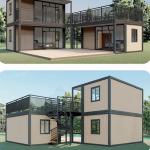 Weather Resistant Folding Container House Steel Frame Fold Up Container House