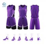 Regular Fit Athletic Style Custom Sublimated Basketball Uniforms for Men