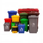 90ltr 240ltr 660Ltr Plastic Outdoor Trash Can Commercial Trash Cans With Wheels for sale